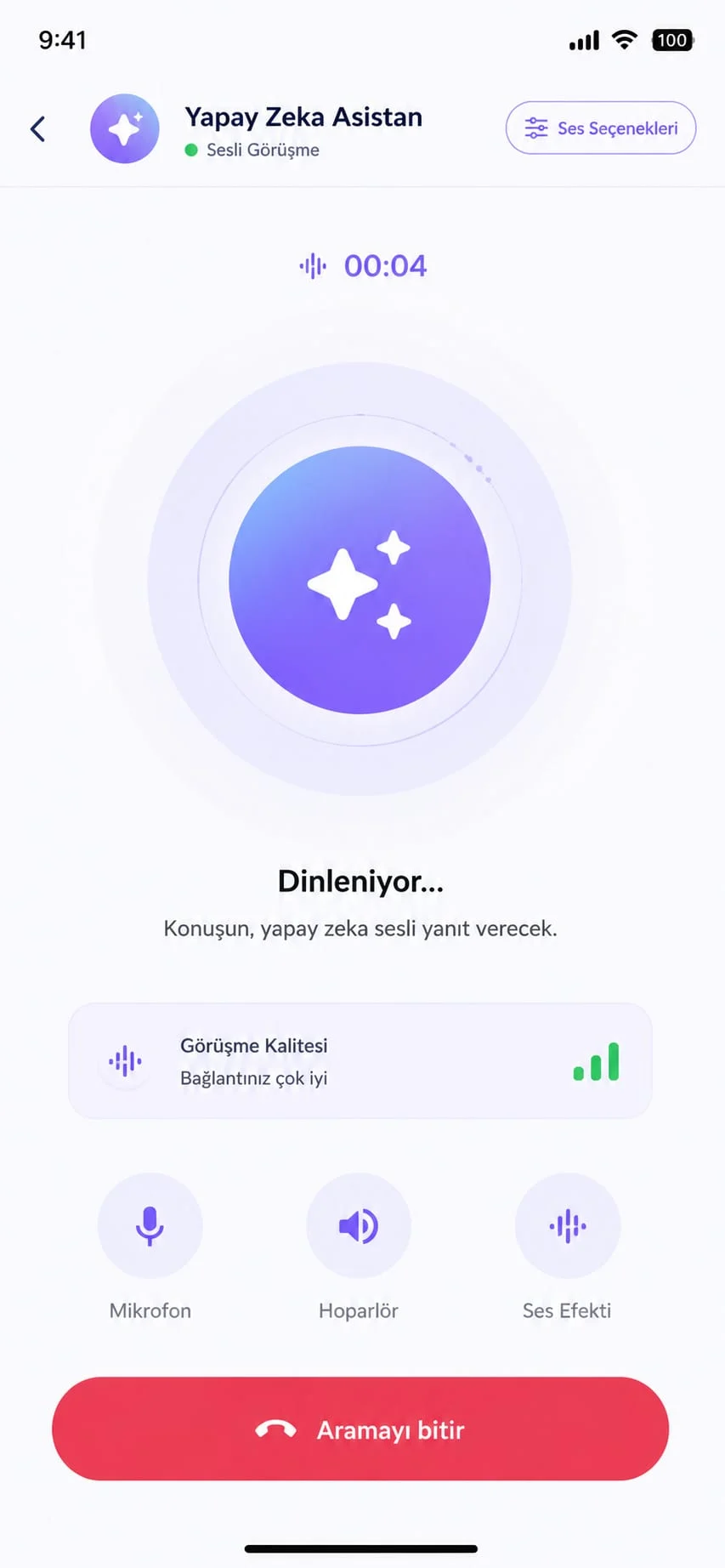 Yapay Zekâ Görsel Analiz ve Sesli Asistan Uygulaması ekran görüntüsü 2