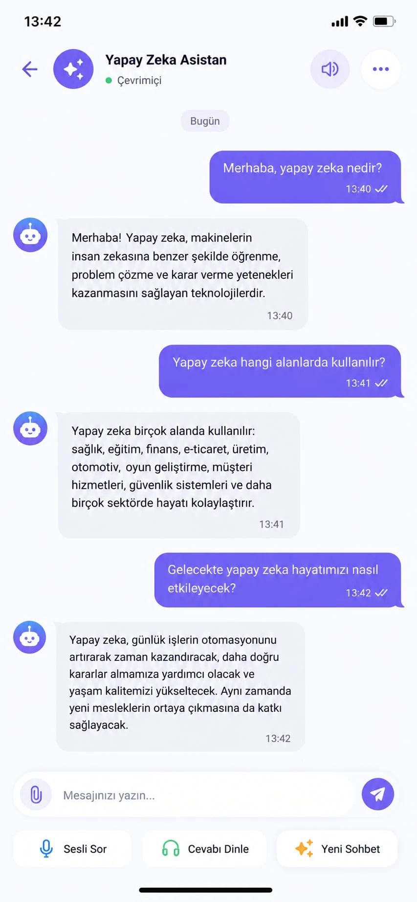Yapay Zekâ Görsel Analiz ve Sesli Asistan Uygulaması ekran görüntüsü 3