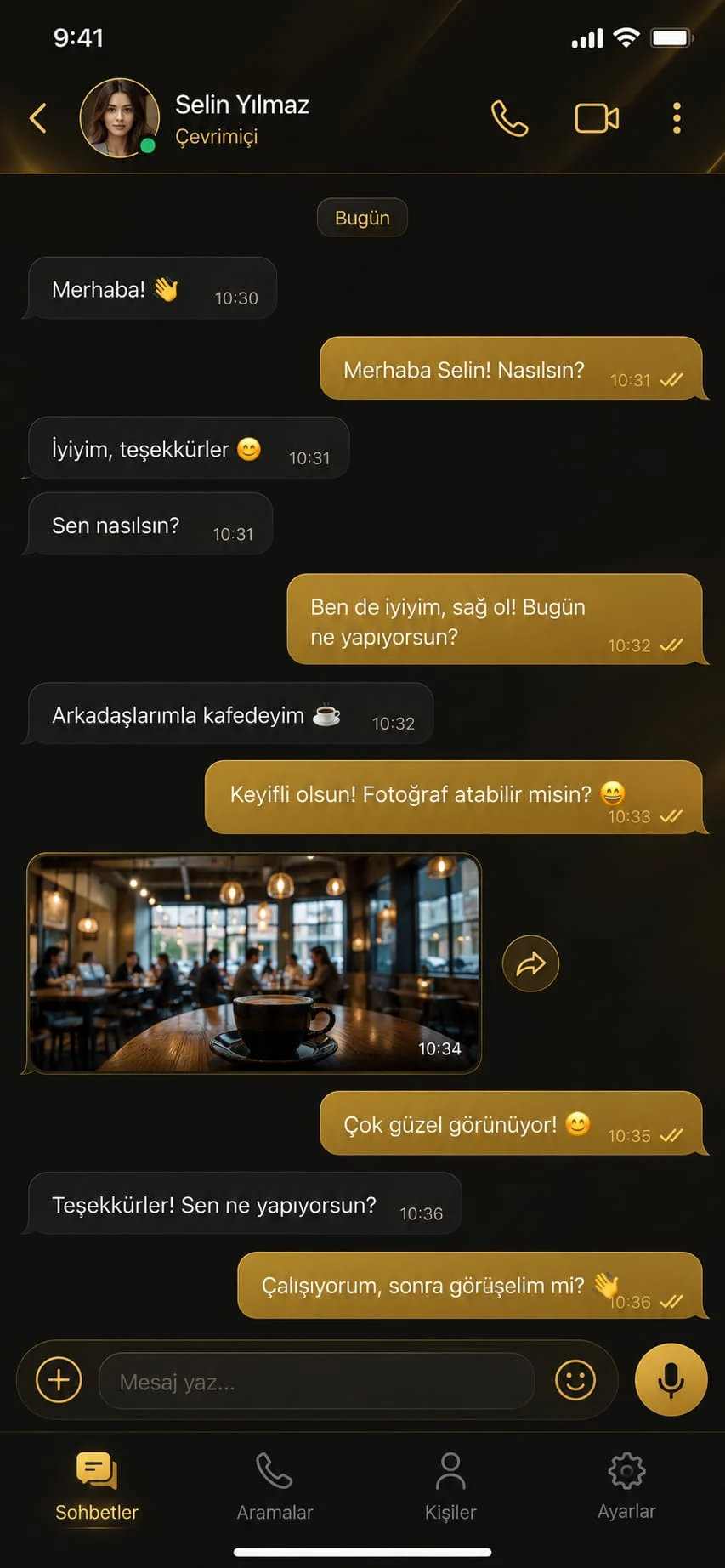 Mesajlaşma ve Görüşme Uygulaması ekran görüntüsü 2