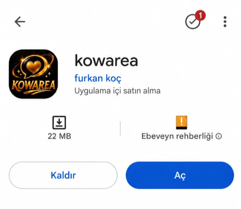 Kowarea Uygulaması önizlemesi